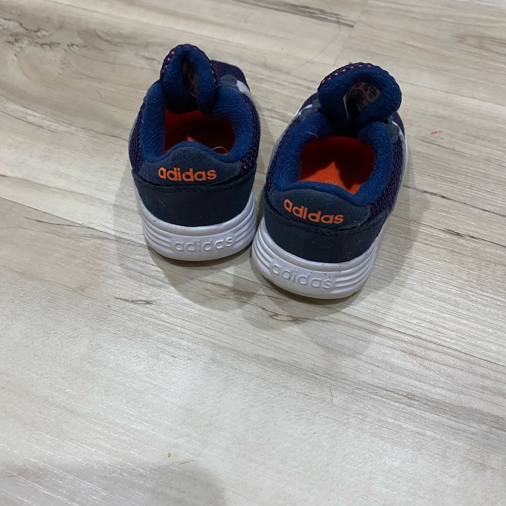 Adidas Kids Blue and Orange Shoes- Size 5K - Picture 5 of 8